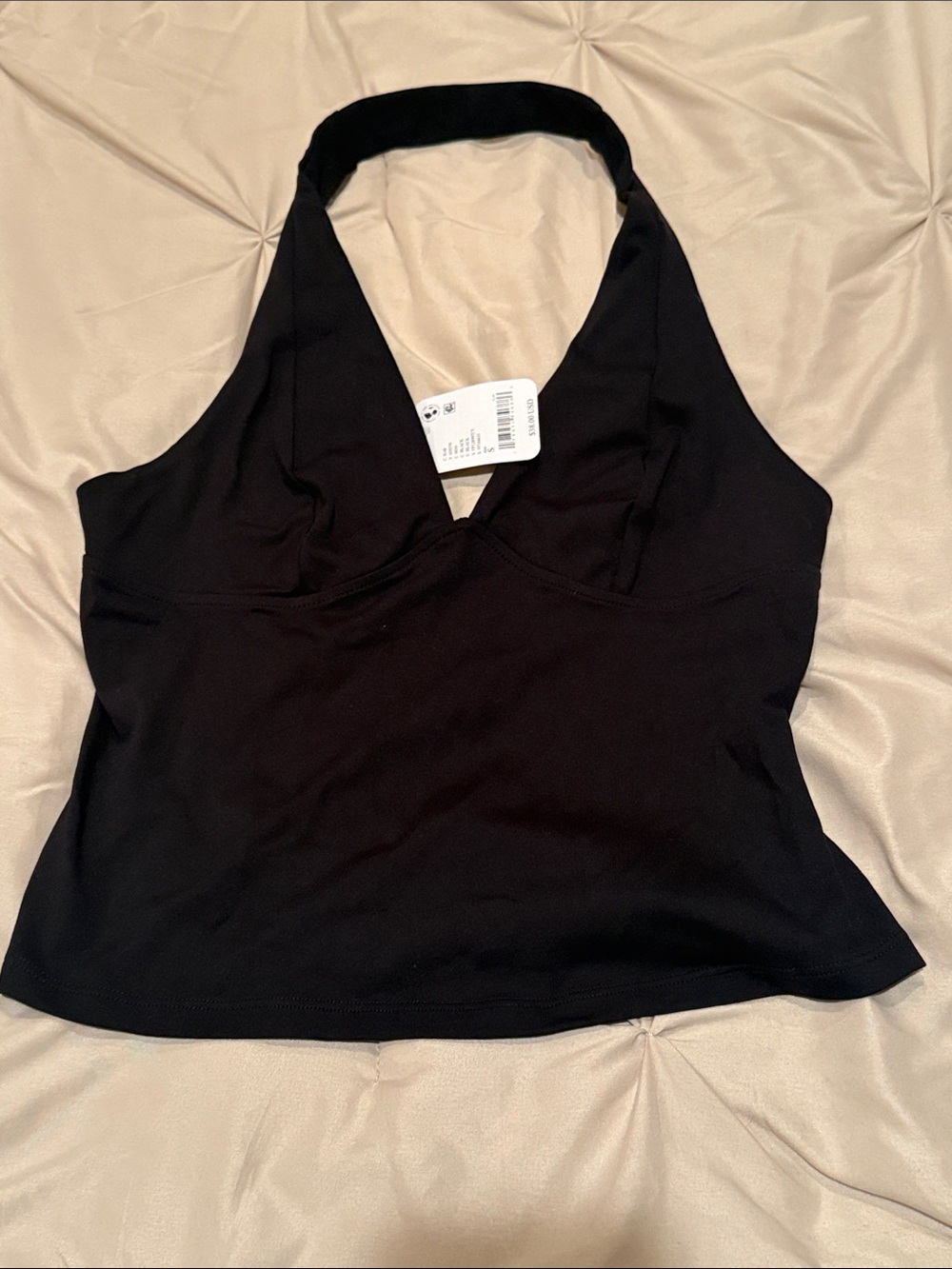Intimately Free People - Black Halter Tank Top - Small